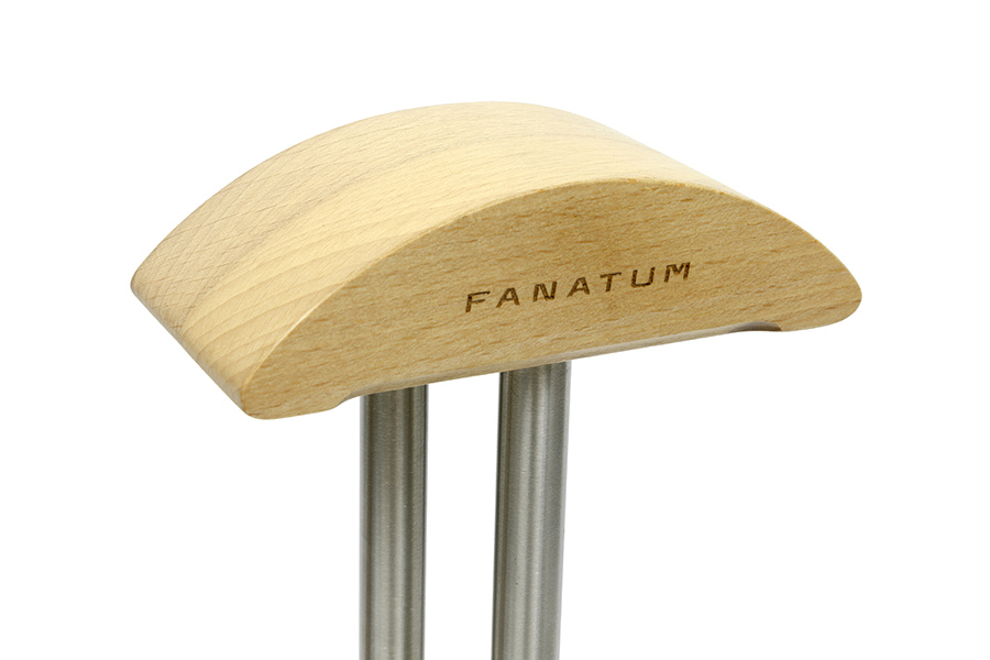 Drewniany stojak na słuchawki Fanatum Statera (buk naturalny)